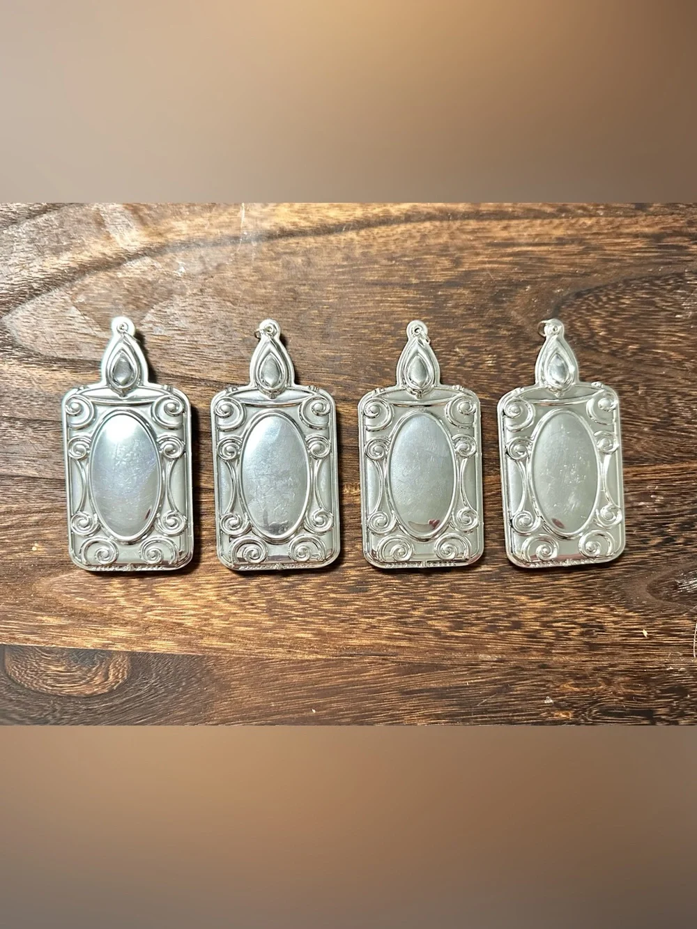 Wallace Engravable Frame Ornament 12th Edition Silverplate 2024 Collectible 4pc